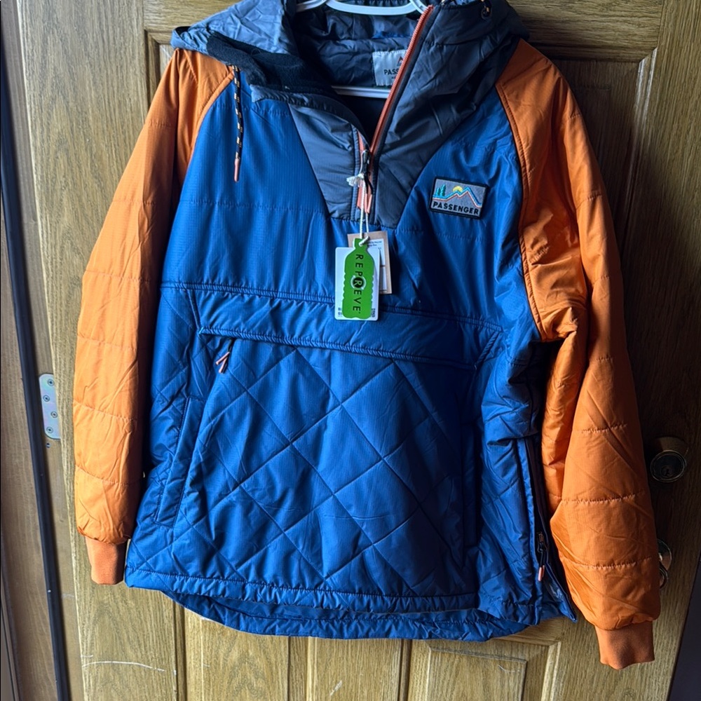 Alps & Meters Blue and Orange Quilted Jacket